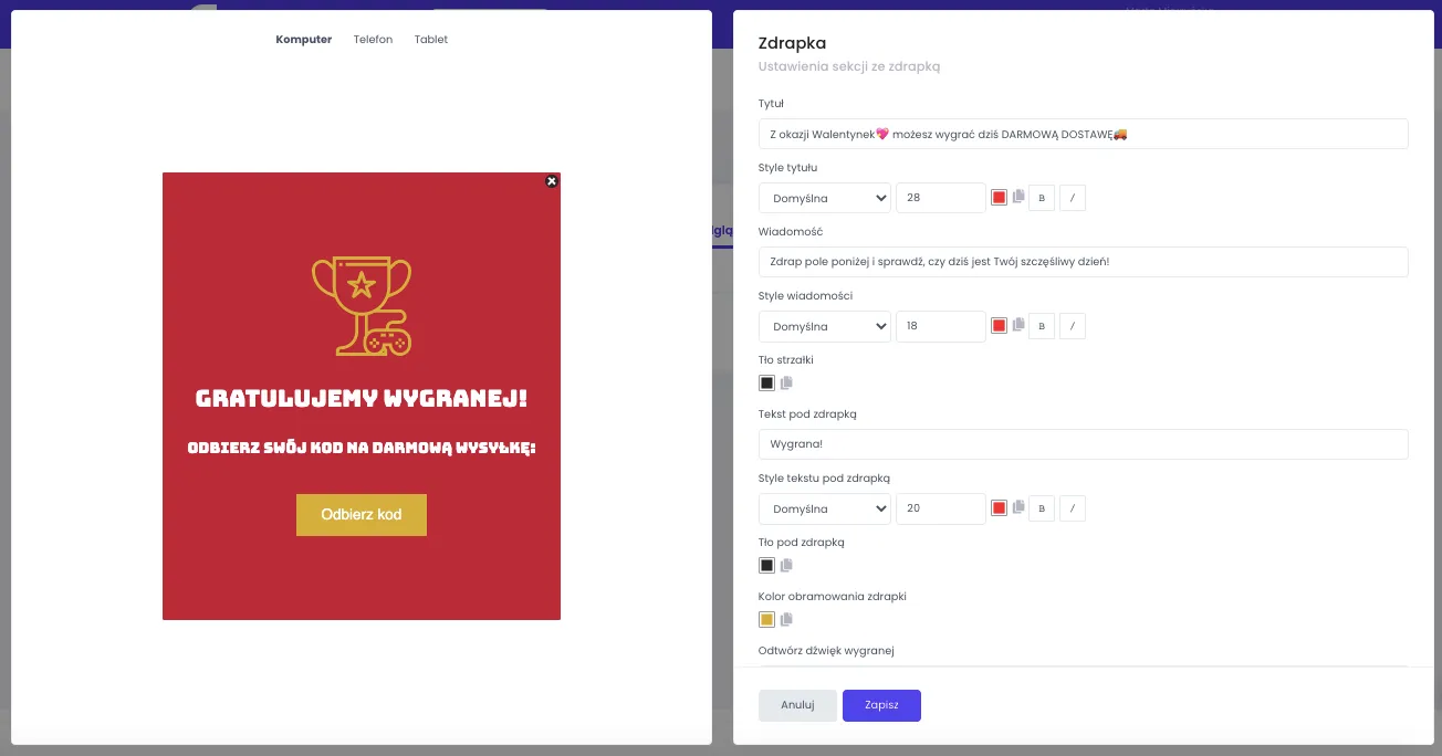 Walentynkowa zdrapka z Trust Overlay